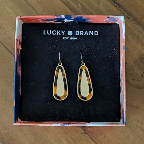 Lucky Brand Jewelry - NWT Lucky Brand Tortoise Earrings